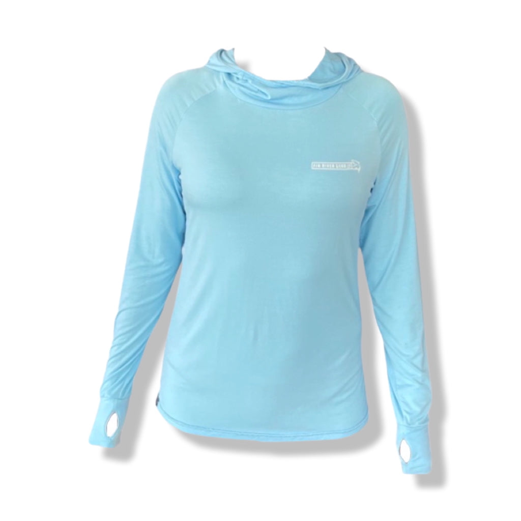 Women's Fishing Hoodie UPF 30+ (Blue)