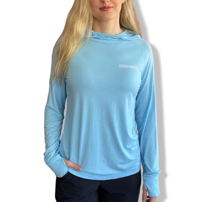 Women's Fishing Hoodie UPF 30+ (Blue)